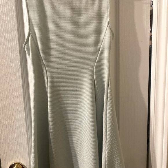 Mint green mini dress with black collar - Picture 2 of 3